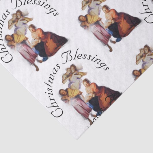 Customizable Vintage Nativity Tissue Paper Seidenpapier (Detail)