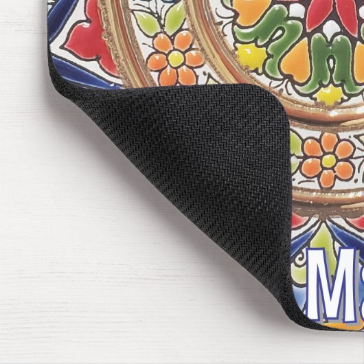 Customizable Vintage Spanish Tile Mousepad (Ecke)