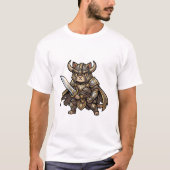 Customizable Warrior Cat Tee – Unique Bold Graphic (Vorderseite)