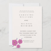 Customizable Watercolor Floral Minimalist Marriage Einladung (Vorderseite)