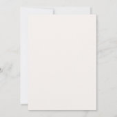 Customizable Watercolor Floral Minimalist Marriage Einladung (Rückseite)