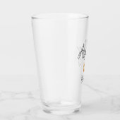 Customizable Wedding Bride Glass Tumbler (Rechts)