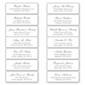Customizable wedding guest address labels sticker (Vorderseite)
