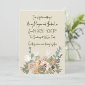 Customizable Wedding Invitation Einladung (Stehend Vorderseite)