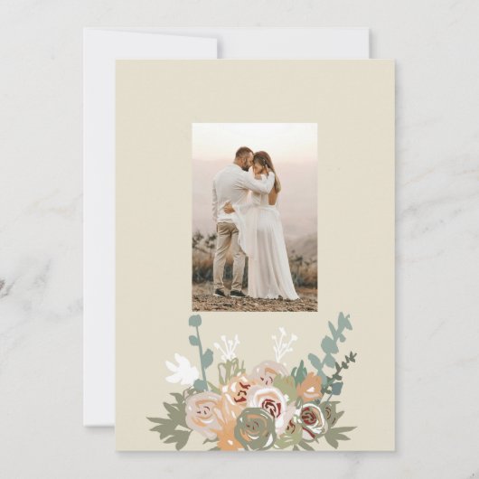 Customizable Wedding Invitation Einladung (Rückseite)