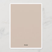 Customizable Wedding Invitation- Elegant & Simple Einladung (Rückseite)