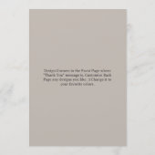 Customizable Wedding Soft Neutral Coastal Dankeskarte (Rückseite)
