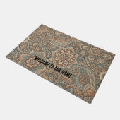 Customizable Welcome Door Mat with Unique Pattern Fußmatte (Schrägansicht)