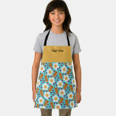 Customizable Whimsical Eggs and Bacon All-Over Schürze (Insitu)