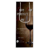 Customizable White & Black Elegant Minimalist Wine Geschenktüte Für Weinflaschen (Vorderseite)