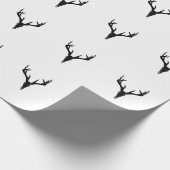 Customizable White-Tailed Deer Skull Geschenkpapier (Ecke)