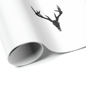 Customizable White-Tailed Deer Skull Geschenkpapier (Rolleneckpunkt)