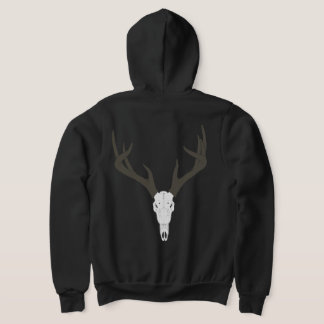 Customizable White-Tailed Deer Skull Hoodie