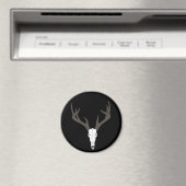 Customizable White-Tailed Deer Skull Magnet (In Situ (Geschirrspüler))