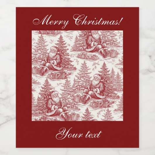 Customizable wine bottle label weinetikett (Einzelnes Label)