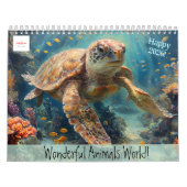 Customizable Wonderful Animals World Calendar 2026 Kalender (Titelbild)