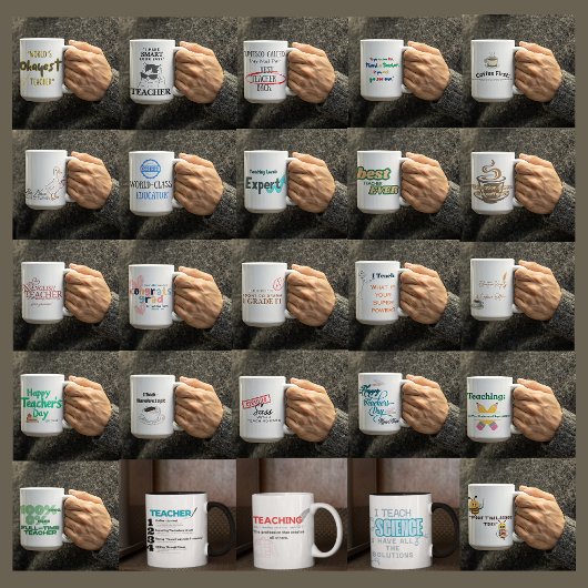 Customizable Worlds Okayest Teacher Kaffeetasse