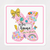 Customizable “X is for” Alphabet Art – Inspiration Etiketten (Design 2)