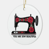 Customizable You Are Sew Beautiful Ornament sewing (Links)
