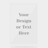Customizable Your Design or Text Here Personalized Acrylschild (Vorderseite)