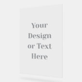 Customizable Your Design or Text Here Personalized Acrylschild (Winkel)