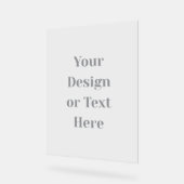 Customizable Your Design or Text Here Personalized Acrylschild (Winkel)