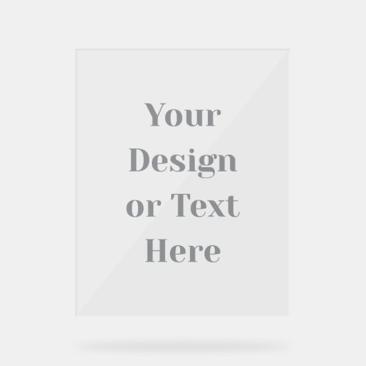 Customizable Your Design or Text Here Personalized Acrylschild (Vorderseite)
