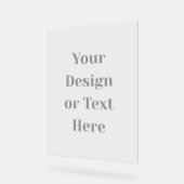 Customizable Your Design or Text Here Personalized Acrylschild (Winkel)