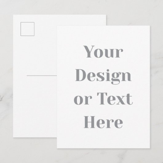 Customizable Your Design or Text Here Personalized Ankündigungspostkarte (Vorne/Hinten)