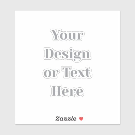 Customizable Your Design or Text Here Personalized Aufkleber (Blatt)