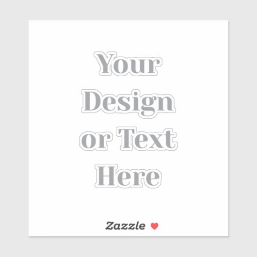 Customizable Your Design or Text Here Personalized Aufkleber (Blatt)