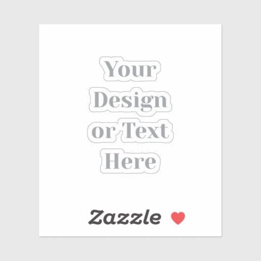 Customizable Your Design or Text Here Personalized Aufkleber (Blatt)