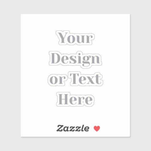 Customizable Your Design or Text Here Personalized Aufkleber (Blatt)