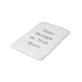 Customizable Your Design or Text Here Personalized Badematte (Schrägansicht)
