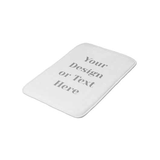 Customizable Your Design or Text Here Personalized Badematte (Schrägansicht)