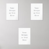Customizable Your Design or Text Here Personalized Bilderwand Sets (Vorderseite)