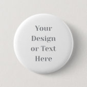 Customizable Your Design or Text Here Personalized Button (Vorderseite)