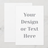 Customizable Your Design or Text Here Personalized Dankeskarte (Vorne/Hinten)