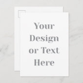 Customizable Your Design or Text Here Personalized Einladungspostkarte (Vorne/Hinten)