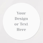 Customizable Your Design or Text Here Personalized Etiketten (Design 1)