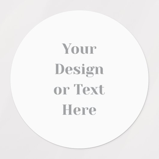 Customizable Your Design or Text Here Personalized Etiketten (Design 1)