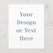 Customizable Your Design or Text Here Personalized Flyer (Vorne)