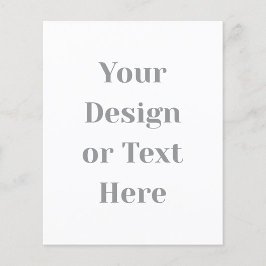 Customizable Your Design or Text Here Personalized Flyer (Vorne)