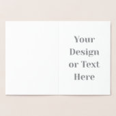 Customizable Your Design or Text Here Personalized Folienkarte (Innenseite)