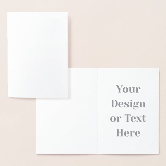Customizable Your Design or Text Here Personalized Folienkarte (Anzeige)