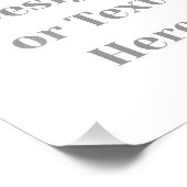 Customizable Your Design or Text Here Personalized Fotodruck (Ecke)