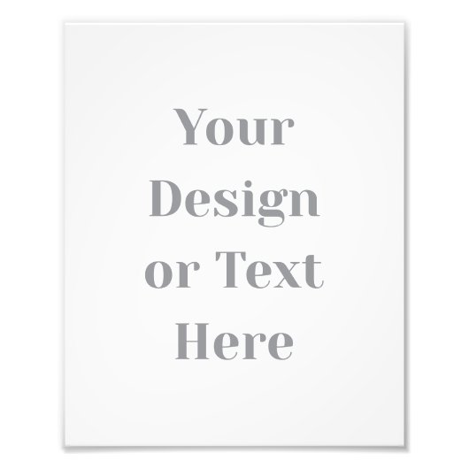 Customizable Your Design or Text Here Personalized Fotodruck (Vorne)