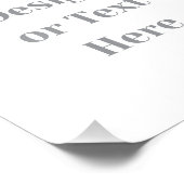 Customizable Your Design or Text Here Personalized Fotodruck (Ecke)