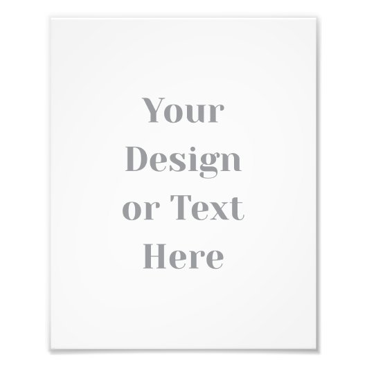 Customizable Your Design or Text Here Personalized Fotodruck (Vorne)