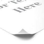 Customizable Your Design or Text Here Personalized Fotodruck (Ecke)